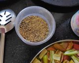 A picture of step 2 of Mixed veg achar.