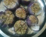 A picture of step 2 of Stuffed onion with green chilli.