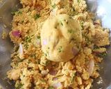 A picture of step 2 of Sattu ki Poori.