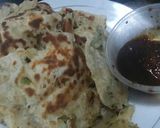 Foto langkah ke 20 dari resep Taiwanese Pancake Scallion (Cong You Ping) Pancake bawang.