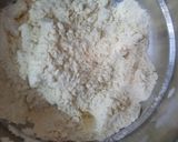 A picture of step 1 of Tortilla Wrap with egg and veggies.
