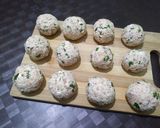 A picture of step 2 of Paneer poppers.