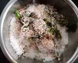 A picture of step 4 of Dana Muthia nu Shaak.