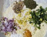 A picture of step 1 of Missi roti.
