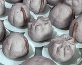 Foto langkah ke 6 dari resep Bakpao Ubi Ungu isi Unti Kelapa Putih.