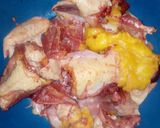 A picture of step 1 of Deep fried kienyeji chicken 🐔.