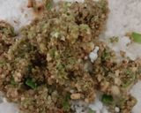 A picture of step 4 of Sabudana vada.