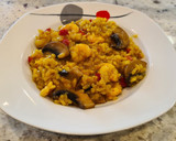Foto del paso 5 de la receta: Arroz con gambas y champiñones