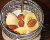 A picture of step 3 of Overnight Oats ❤️.