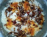A picture of step 12 of Hyderabadi Biryani.