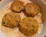Vegán zöldséges csicseriborsó fasírt recept fázis 3 fotója