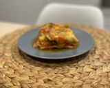 Foto del paso 6 de la receta Lasaña de rape y langostinos con setas y verdura