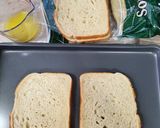 A picture of step 2 of BPT Grilled Cheese.