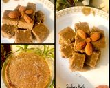 A picture of step 7 of Singhara Burfi.