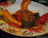 A picture of step 11 of Persian Stuffed bell peppers.