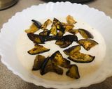 A picture of step 4 of Brinjal Raita.