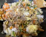 A picture of step 8 of Prawn and Veggie Fried Rice.