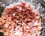 Une image de l'étape 1 de Gaufres au jambon.