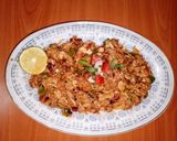 A picture of step 4 of Ubhi's Manchurian salad 🥗.