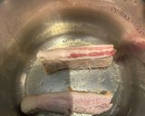 A picture of step 1 of Kakuni - Japanese pork belly, pressure cooked.