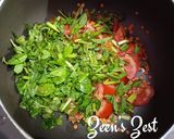 A picture of step 1 of Fenugreek Greens and Spring Onion Daal/Methi Hari Pyaaz Daal.
