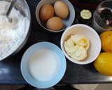 Foto del paso 1 de la receta: Pastel de té de rosas y limón