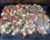 Une image de l'étape 9 de Bœuf aux poivrons, courgettes et tomates.