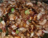 Foto langkah ke 5 dari resep Udang,tempe,pete,masak daun salam.
