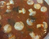 A picture of step 3 of Sicilian Hake Stew with Raisins and Mushrooms.