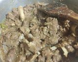 A picture of step 4 of Mutton white karahi.