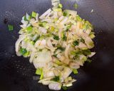 A picture of step 3 of Kung Pao Shrimp.