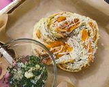 Lazacos, sajtos koszorú 🐟🧀🧄 recept fázis 2 fotója