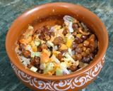 A picture of step 3 of Black chana salad.