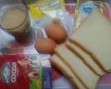 Foto langkah ke 1 dari resep Puding roti tawar marmer.