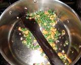 A picture of step 1 of Mystic Green & Purple Amethyst Rice Snow Dome.