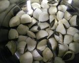 Hình bước làm 1 của món Canh ngao rau muống