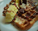 A picture of step 8 of Waffle with Ice cream.