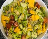 A picture of step 5 of Chicken mango avocado salad.