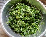 A picture of step 1 of Egusi soup.