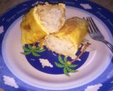 Foto langkah ke 3 dari resep Nasi gulung telur tuna.