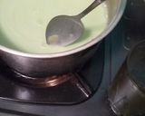 Foto langkah ke 2 dari resep Puding hijau matcha latte.