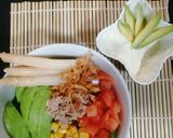 Foto del paso 3 de la receta: Ensalada de aguacate / queso crema y wasabi