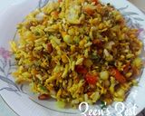 A picture of step 5 of Sprouted Bhel.
