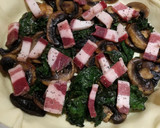 Foto del paso 2 de la receta: Tarta champiñones-Kale-tocino