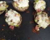 Foto del paso 8 de la receta: 🍄Champiñón relleno de jamón🥓
