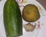 A picture of step 1 of Cucumber detox drink.