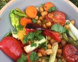 Roasted vegetable and chickpea salad recipe step 2 photo