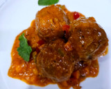 Foto del paso 9 de la receta: Albóndigas de berenjena y cebolla caramelizada