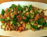 Foto del paso 1 de la receta: Ensalada de lentejas y salmón