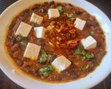 A picture of step 5 of Tri-Colour Black,Pinto and Kidney Beans Masala with Feta Cheese.